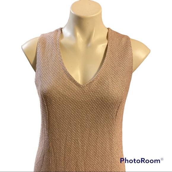 DAMIANOU Vintage Silver mesh detail metallic dress and cardigan set - Picture 5 of 15